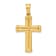 14K Yellow Gold Hollow Cross Pendant