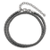 Gray Leather 14" with 2" Extension Choker or Wrap Bracelet