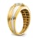 14K Two-tone Yellow and White Gold Lab Grown Diamond SI1/SI2, G H I,
Men's Ring