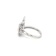 Tanzanite 9x4.5mm Marquise and White Zircon Rhodium Over Sterling Silver Ring