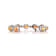 10.50 Ctw White Opal and 5.77 Ctw White Diamond Bracelet in 14K WG