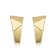 Geometric Infinity Hoop Earrings In 14K Gold Over Brass