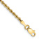10k Yellow Gold 2.25mm Rope Link Bracelet