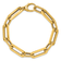 14K Yellow Gold Oval Link 8 Inch Bracelet