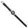 Ladies Charles Hubert Stainless Steel Black Dial Watch