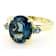 Blue Topaz And Swiss Blue Topaz Oval Ring In 18K Gold Over Sterling
Silver 5.83ctw