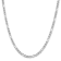 Rhodium Over Sterling Silver 3.75mm Figaro Anchor Chain Necklace