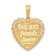 14k Yellow Gold Textured Reversible For My Sister-Friends Forever Pendant