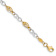 14k Yellow Gold and 14k White Gold Polished Infinity Symbol Link Bracelet