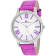 Oceanaut Women's Moon White Dial, Purple Leather Strap Watch