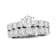 2.50ctw Diamond Engagement Ring and Wedding Band Ring in 14k White Gold