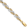 14k Yellow Gold and Rhodium Over 14k Yellow Gold Diamond-Cut Filigree
Link Bracelet