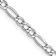Rhodium Over 14k White Gold 2.5mm Figaro Link 18 Inch Chain