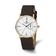 Men's Charles Hubert Stainless Steel White Dial Dress Watch