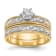 14K Yellow Gold AA Quality Engagement Ring 0.09ctw