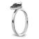 Rhodium Over Sterling Silver Stackable Expressions Marcasite Heart Ring