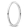 Rhodium Over Sterling Silver 2mm Half-Round Band
