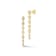 Rachel Zoe Pear-Shaped Bezel CZ Cascade Dangle Earrings in 14K Gold Over
Sterling Silver
