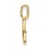 14K Yellow Gold Diamond Letter G Initial Pendant