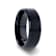 ELYSIAN Black Titanium Ring with Polished Beveled Edges and Brush
Finished Center 8mm