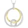 Elegant Lab-Grown Diamond Rope-Motif Pendant Necklace In Two-Tone Gold