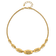 14K Yellow Gold Polished and Textured Fancy Plus 2-inch Ext. Necklace