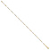 10k Yellow Gold and 10k White Gold Polished Fancy Link Anklet