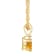5mm Round Citrine with Diamond Accent 14k Yellow Gold Pendant With Chain