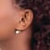 14K Yellow Gold 6-7mm White Round Freshwater Cultured Pearl Leverback Earrings