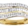 Bold Lab-Grown Diamond Round And Baguette Cocktail Ring In 14K Gold Over
Sterling Silver