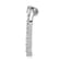 Rhodium Over 14k White Gold Diamond Heart Chain Slide Pendant