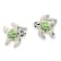 Sterling Silver Children's Enamel Sea Turtle Post Earrings