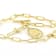 Paperclip Link Bracelet With Cross And Saint CZ Charms In 18K Gold Over
Sterling Silver