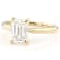 Lab-Grown Diamond Emerald-Cut Solitaire Ring In 14K Gold 2.00ct