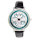 Croton Green Crystal Dial Watch with Leather Strap