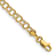14k Yellow Gold Hollow Double Link Charm Bracelet