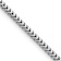 Rhodium over 14k White Gold Solid 2.5mm Franco 20 Inch Chain