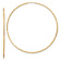 14k Yellow Gold Satin and Diamond-Cut 2 5/16" Endless Hoop Earrings