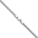 14K White Gold 3mm Franco Chain Necklace