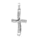 Rhodium Over 14k White Gold Diamond Cross Pendant