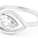 Timeless Lab-Grown Floating Pear Diamond Solitaire Ring In White Gold