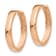 14k Rose Gold Hinged Hoop Earrings