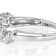 Cushion-Cut Moissanite Three-Stone Ring In Platinum-Enhanced Sterling Silver