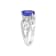 14K White Gold Oval Tanzanite and Diamond Ring, 1.50ctw