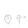 8-8½mm White Cultured Freshwater Pearl and Cubic Zirconia Rhodium Over
Sterling Silver Earrings