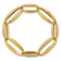 18K Yellow Gold Diamond Polished Oval Link 8-inch Bracelet 0.6ctw