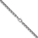 Rhodium Over Sterling Silver 6.0mm Box 30 Inch Chain