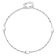 14K White Gold Polished with 1-inch Extension Anklet
