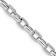 Rhodium Over 14k White Gold 5mm Hand Polished Fancy Link Bracelet