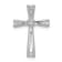 Rhodium Over 14k White Gold Diamond Cross Pendant